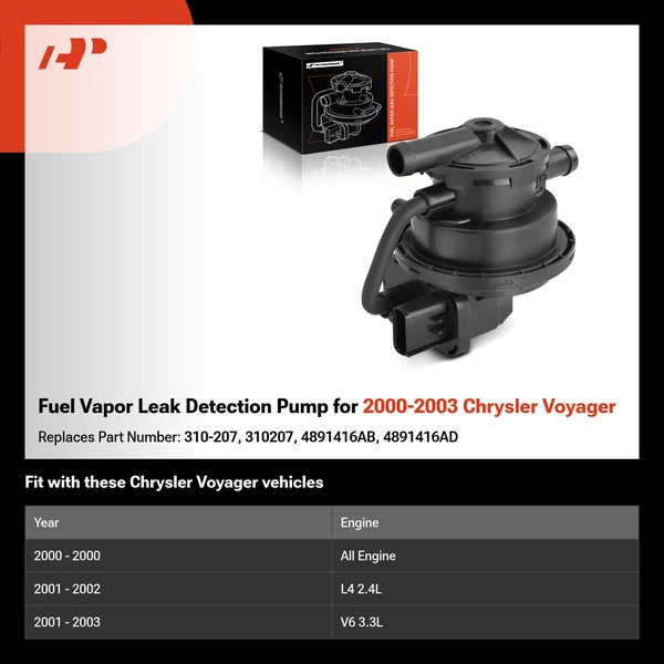 Fuel Vapor Leak Detection Pump for 2000-2003 Chrysler Voyager