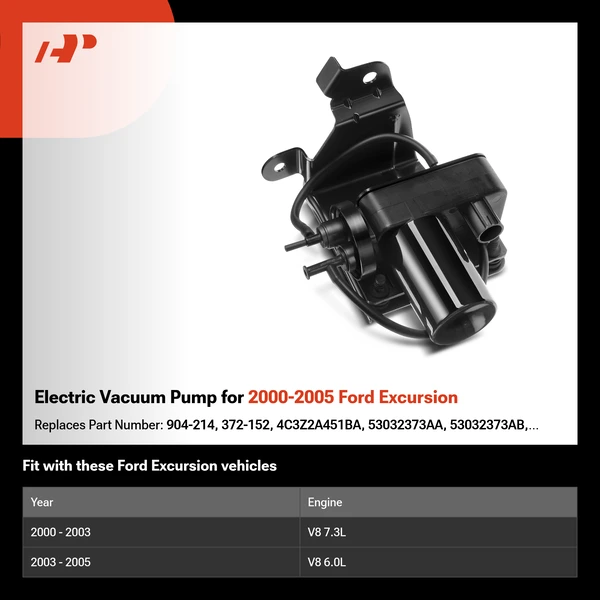 Electric Vacuum Pump for 2000-2005 Ford Excursion