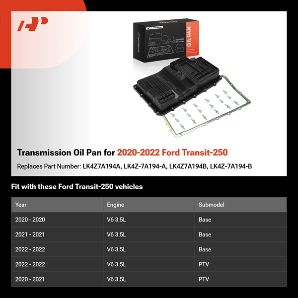 Transmission Oil Pan for 2020-2022 Ford Transit-250
