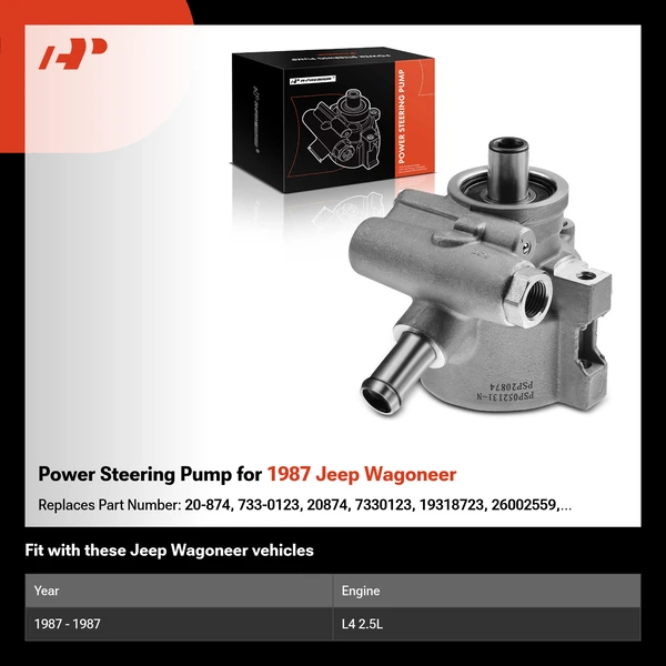 Power Steering Pump for 1987 Jeep Wagoneer