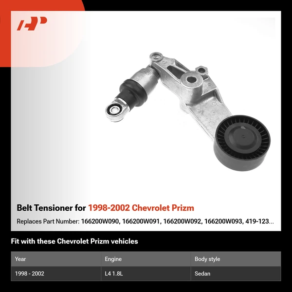 Belt Tensioner for 1998-2002 Chevrolet Prizm