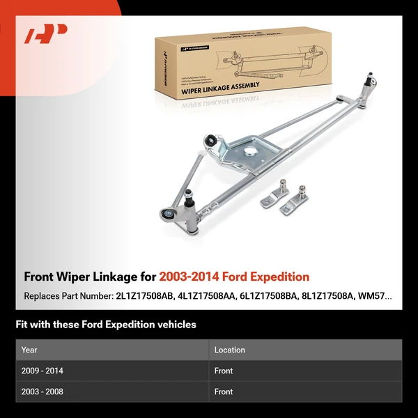 Front Wiper Linkage for 2003-2014 Ford Expedition