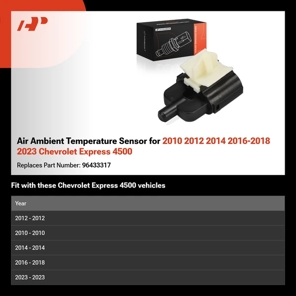 Air Ambient Temperature Sensor for 2010 2012 2014 2016-2018 2023 Chevrolet Express 4500