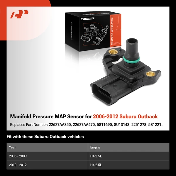 Manifold Pressure MAP Sensor for 2006-2012 Subaru Outback