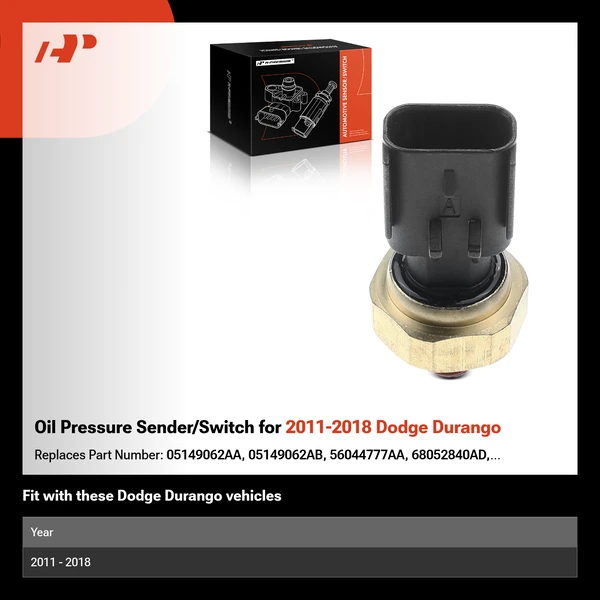 Oil Pressure Sender/Switch for 2011-2018 Dodge Durango