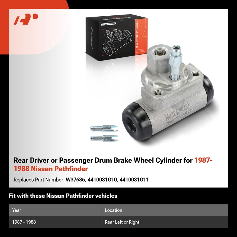 Rear Driver or Passenger Drum Brake Wheel Cylinder for 1987-1988 Nissan Pathfinder