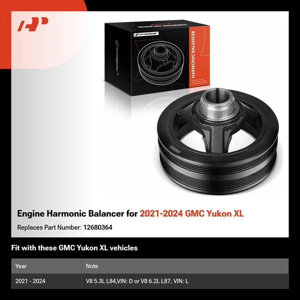 Engine Harmonic Balancer for 2021-2024 GMC Yukon XL