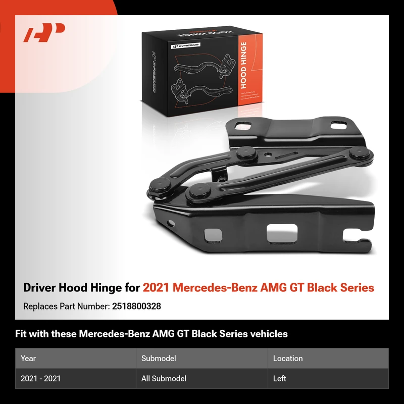 Driver Hood Hinge for 2021 Mercedes-Benz AMG GT Black Series