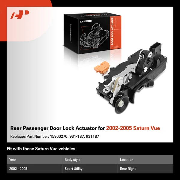 Rear Passenger Door Lock Actuator for 2002-2005 Saturn Vue