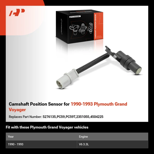 Camshaft Position Sensor for 1990-1993 Plymouth Grand Voyager