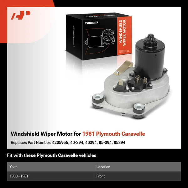 Windshield Wiper Motor for 1981 Plymouth Caravelle