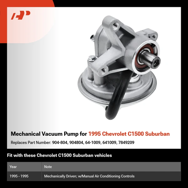 Mechanical Vacuum Pump for 1995 Chevrolet C1500 Suburban