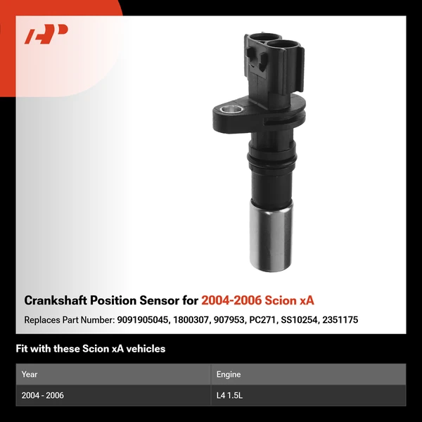 Crankshaft Position Sensor for 2004-2006 Scion xA