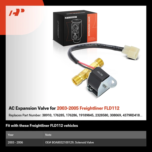 AC Expansion Valve for 2003-2005 Freightliner FLD112