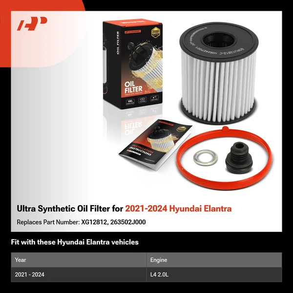 Ultra Synthetic Oil Filter for 2021-2024 Hyundai Elantra