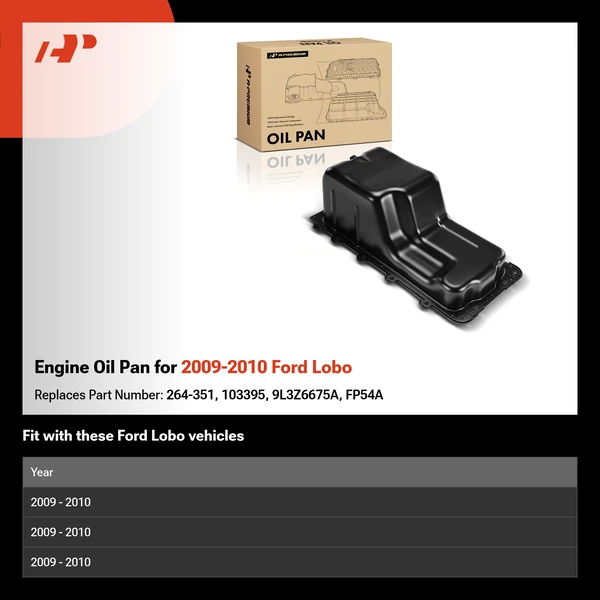 Engine Oil Pan for 2009-2010 Ford Lobo