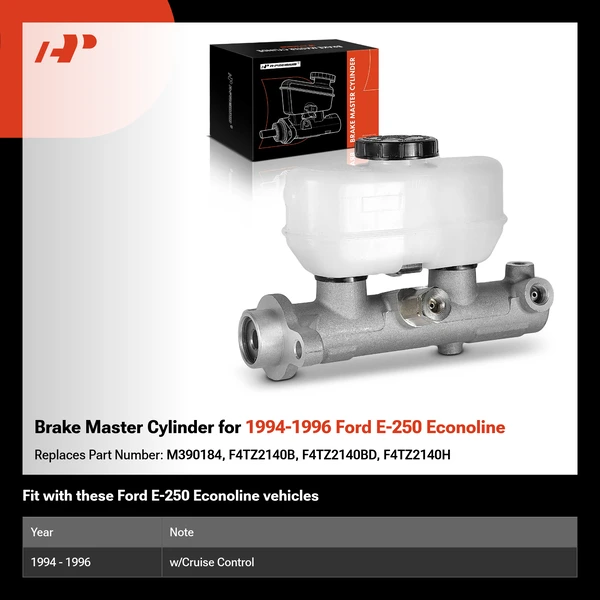 Brake Master Cylinder for 1994-1996 Ford E-250 Econoline