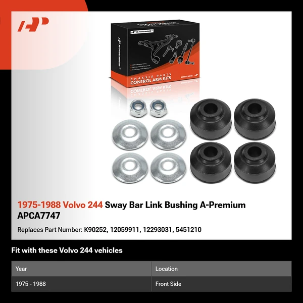 1975-1988 Volvo 244 Sway Bar Link Bushing A-Premium APCA7747
