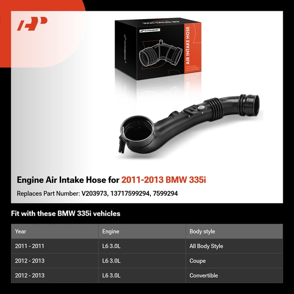 Engine Air Intake Hose for 2011-2013 BMW 335i