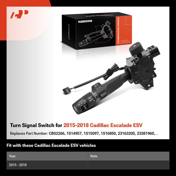 Turn Signal Switch for 2015-2018 Cadillac Escalade ESV