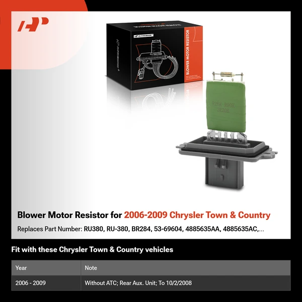 Blower Motor Resistor for 2006-2009 Chrysler Town & Country