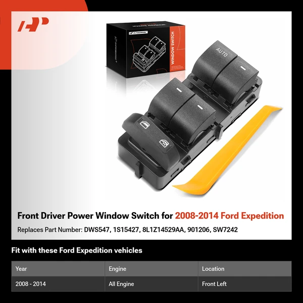 Front Driver Power Window Switch for 2008-2014 Ford Expedition