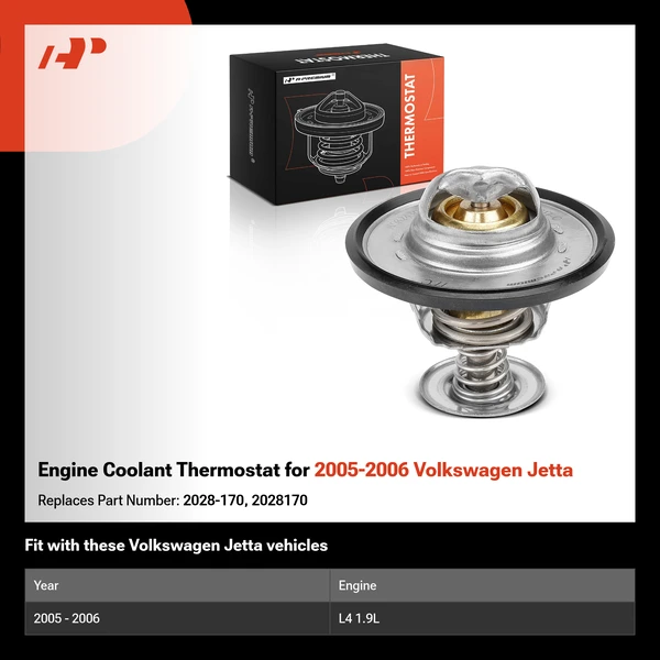 Engine Coolant Thermostat for 2005-2006 Volkswagen Jetta