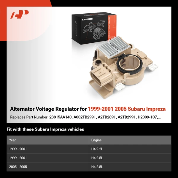 Alternator Voltage Regulator for 1999-2001 2005 Subaru Impreza