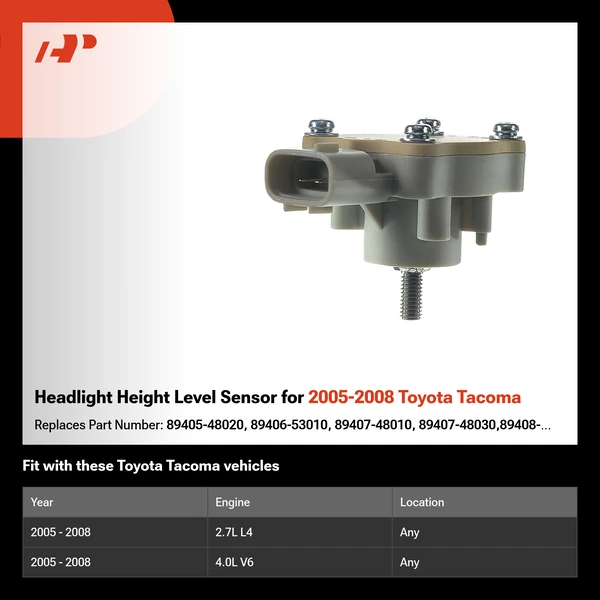 Headlight Height Level Sensor for 2005-2008 Toyota Tacoma