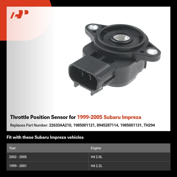 Throttle Position Sensor for 1999-2005 Subaru Impreza