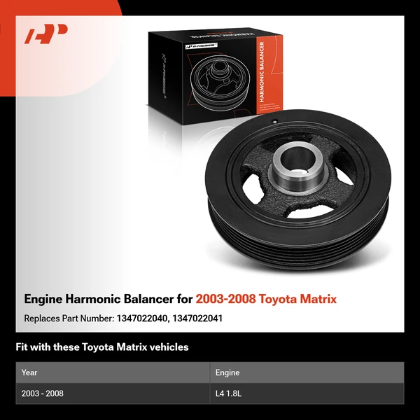 Engine Harmonic Balancer for 2003-2008 Toyota Matrix