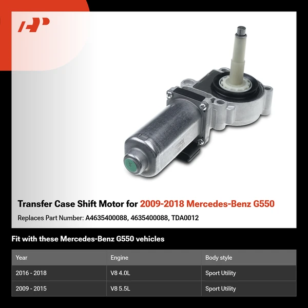 Transfer Case Shift Motor for 2009-2018 Mercedes-Benz G550