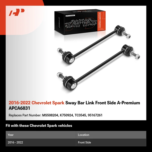 2016-2022 Chevrolet Spark Sway Bar Link Front Side A-Premium APCA6831