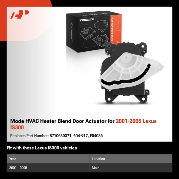 Mode HVAC Heater Blend Door Actuator for 2001-2005 Lexus IS300