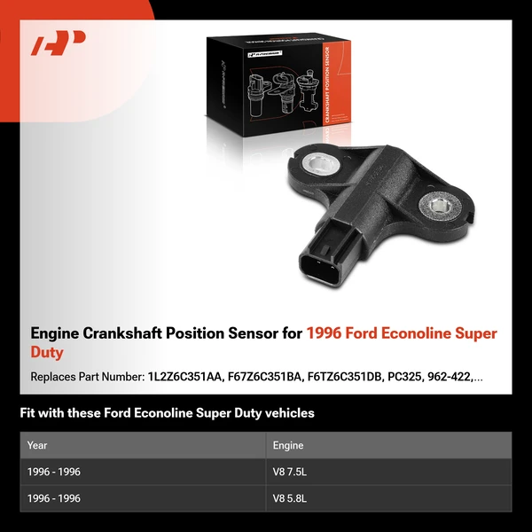 Engine Crankshaft Position Sensor for 1996 Ford Econoline Super Duty