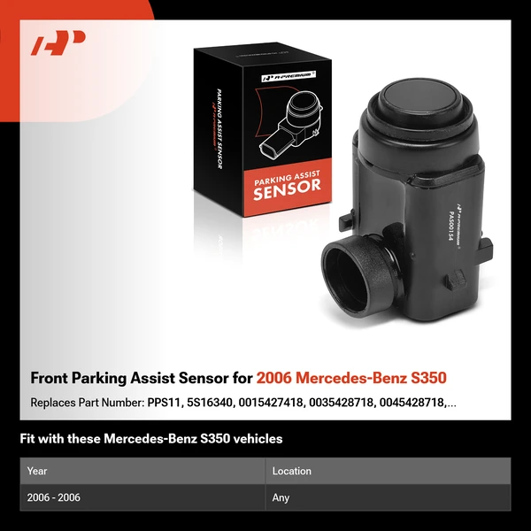 Front Parking Assist Sensor for 2006 Mercedes-Benz S350