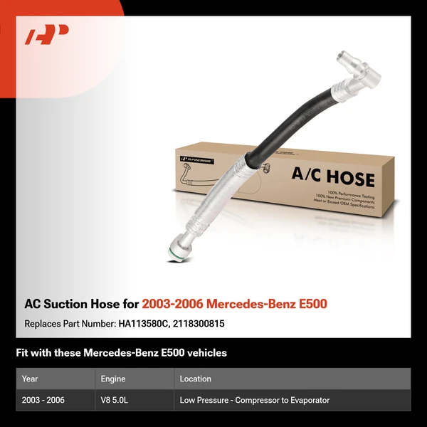 AC Suction Hose for 2003-2006 Mercedes-Benz E500