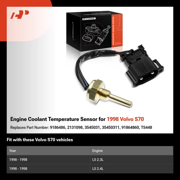 Engine Coolant Temperature Sensor for 1998 Volvo S70