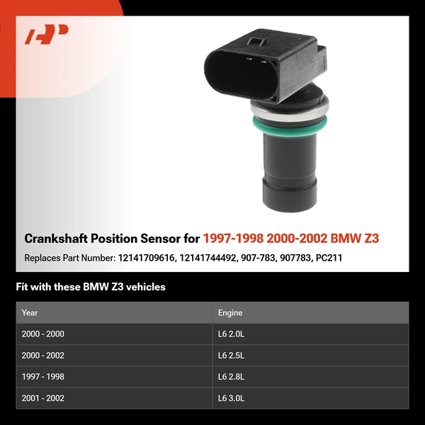 Crankshaft Position Sensor for 1997-1998 2000-2002 BMW Z3