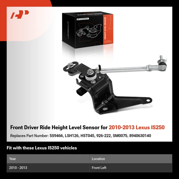 Front Driver Ride Height Level Sensor for 2010-2013 Lexus IS250