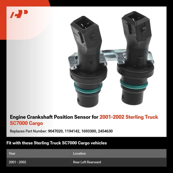 Engine Crankshaft Position Sensor for 2001-2002 Sterling Truck SC7000 Cargo