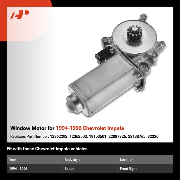 Window Motor for 1994-1996 Chevrolet Impala