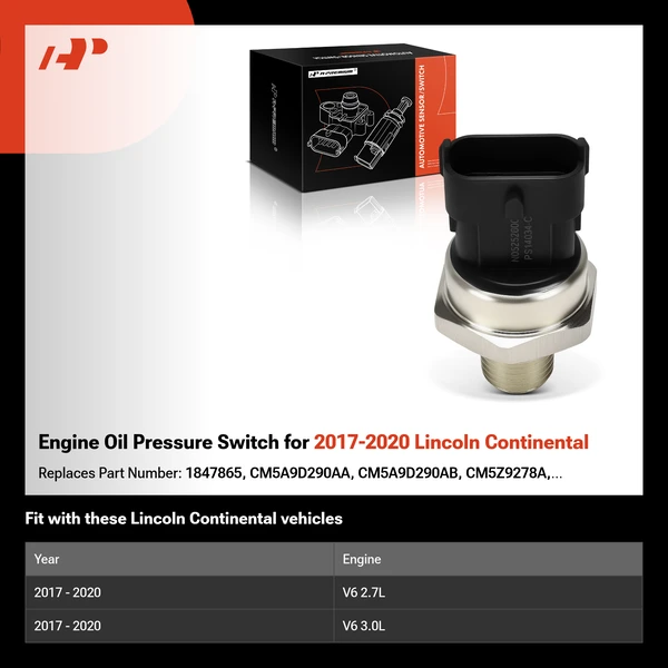 Engine Oil Pressure Switch for 2017-2020 Lincoln Continental