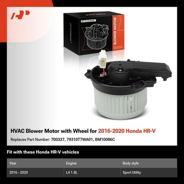 HVAC Blower Motor with Wheel for 2016-2020 Honda HR-V