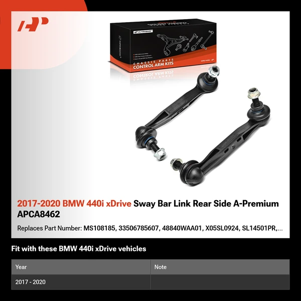 2017-2020 BMW 440i xDrive Sway Bar Link Rear Side A-Premium APCA8462