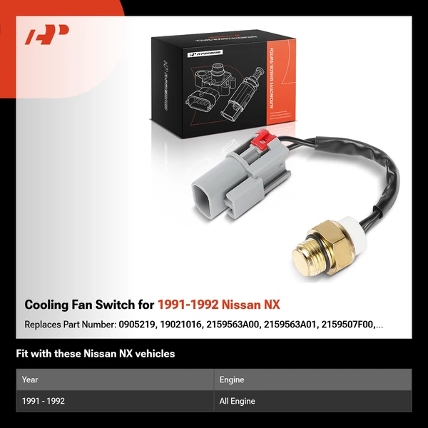 Cooling Fan Switch for 1991-1992 Nissan NX