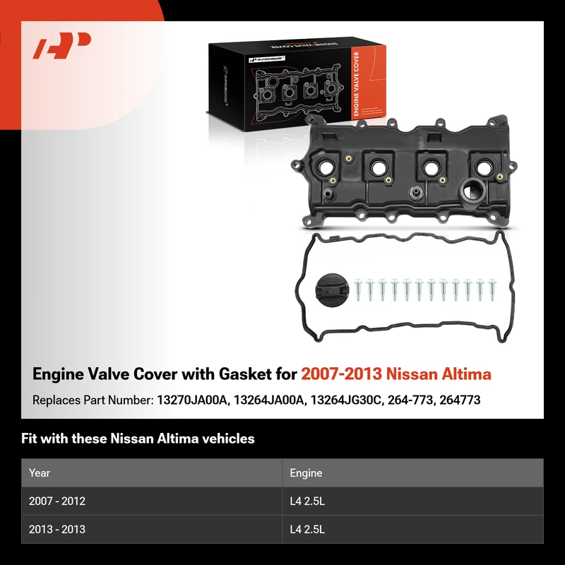 Engine Valve Cover with Gasket for 2007-2013 Nissan Altima
