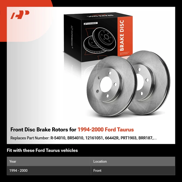 Front Disc Brake Rotors for 1994-2000 Ford Taurus