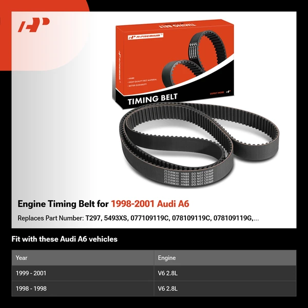 Engine Timing Belt for 1998-2001 Audi A6