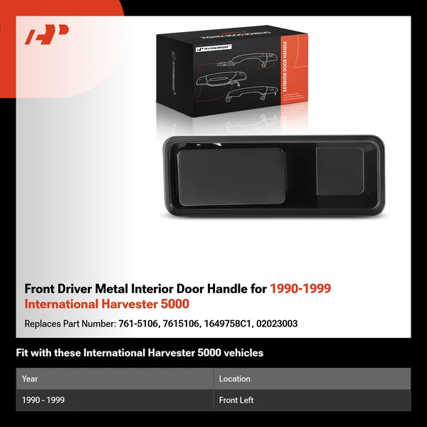 Front Driver Metal Interior Door Handle for 1990-1999 International Harvester 5000